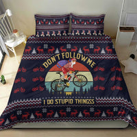 Santa Claus On Mountain Bike Bedding Set Christmas Gifts DT04 - Wonder Print Shop