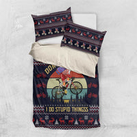 Santa Claus On Mountain Bike Bedding Set Christmas Gifts DT04 - Wonder Print Shop
