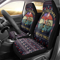 Santa Claus On Mountain Bike Car Seat Cover Christmas Gifts DT04 - Wonder Print Shop
