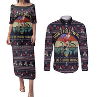 Santa Claus On Mountain Bike Couples Matching Puletasi and Long Sleeve Button Shirt Christmas Gifts DT04 - Wonder Print Shop