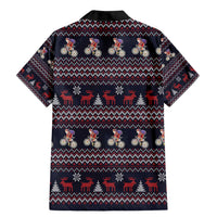 Santa Claus On Mountain Bike Family Matching Mermaid Dress and Hawaiian Shirt Christmas Gifts DT04 - Wonder Print Shop