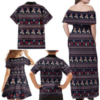 Santa Claus On Mountain Bike Family Matching Off Shoulder Maxi Dress and Hawaiian Shirt Christmas Gifts DT04 - Wonder Print Shop