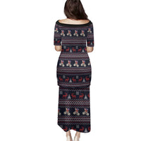 Santa Claus On Mountain Bike Family Matching Puletasi and Hawaiian Shirt Christmas Gifts DT04 - Wonder Print Shop