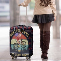 Santa Claus On Mountain Bike Luggage Cover Christmas Gifts DT04 - Wonder Print Shop