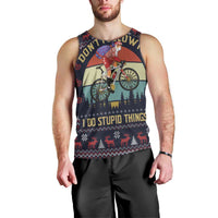 Santa Claus On Mountain Bike Men Tank Top Christmas Gifts DT04 - Wonder Print Shop