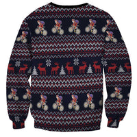 Santa Claus On Mountain Bike Sweatshirt Christmas Gifts DT04 - Wonder Print Shop