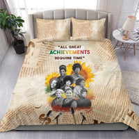 African Bedding Set Civil Rights Female Leaders Sunflower