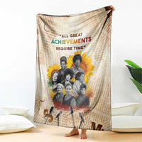 African Blanket Civil Rights Female Leaders Sunflower