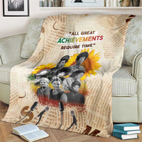 African Blanket Civil Rights Female Leaders Sunflower