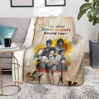 African Blanket Civil Rights Female Leaders Sunflower