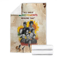 African Blanket Civil Rights Female Leaders Sunflower
