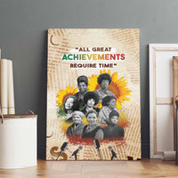 African Canvas Wall Art Civil Rights Female Leaders Sunflower