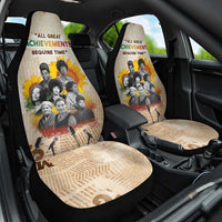 African Car Seat Cover Civil Rights Female Leaders Sunflower