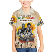 African Family Matching Mermaid Dress and Hawaiian Shirt Civil Rights Female Leaders Sunflower
