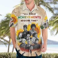 African Hawaiian Shirt Civil Rights Female Leaders Sunflower