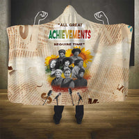 African Hooded Blanket Civil Rights Female Leaders Sunflower
