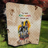 African Quilt Civil Rights Female Leaders Sunflower