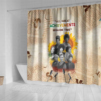 African Shower Curtain Civil Rights Female Leaders Sunflower
