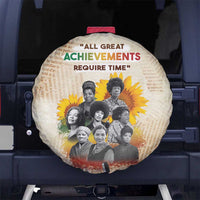 African Spare Tire Cover Civil Rights Female Leaders Sunflower