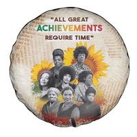 African Spare Tire Cover Civil Rights Female Leaders Sunflower
