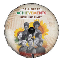 African Spare Tire Cover Civil Rights Female Leaders Sunflower