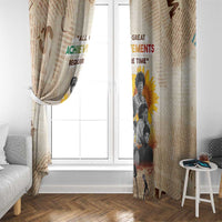 African Window Curtain Civil Rights Female Leaders Sunflower