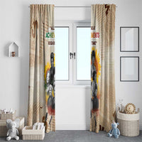 African Window Curtain Civil Rights Female Leaders Sunflower
