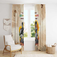 African Window Curtain Civil Rights Female Leaders Sunflower