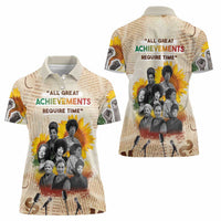 African Women Polo Shirt Civil Rights Female Leaders Sunflower