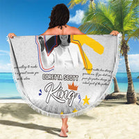 Coretta Scott King Beach Blanket Honoring The Legacy Hand Draw Style