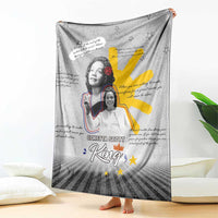 Coretta Scott King Blanket Honoring The Legacy Hand Draw Style