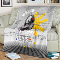 Coretta Scott King Blanket Honoring The Legacy Hand Draw Style