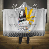 Coretta Scott King Hooded Blanket Honoring The Legacy Hand Draw Style