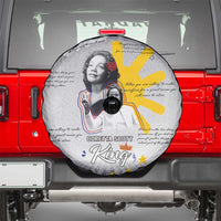 Coretta Scott King Spare Tire Cover Honoring The Legacy Hand Draw Style