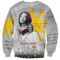 Coretta Scott King Sweatshirt Honoring The Legacy Hand Draw Style