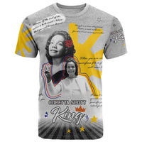 Coretta Scott King T Shirt Honoring The Legacy Hand Draw Style