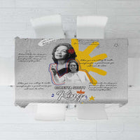Coretta Scott King Tablecloth Honoring The Legacy Hand Draw Style