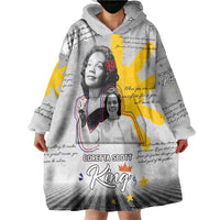 Coretta Scott King Wearable Blanket Hoodie Honoring The Legacy Hand Draw Style