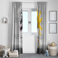 Coretta Scott King Window Curtain Honoring The Legacy Hand Draw Style
