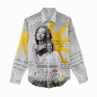 Coretta Scott King Women Casual Shirt Honoring The Legacy Hand Draw Style