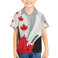 Canada Maple Leaf Family Matching Off The Shoulder Long Sleeve Dress and Hawaiian Shirt Unique Style