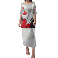 Canada Maple Leaf Family Matching Puletasi and Hawaiian Shirt Unique Style