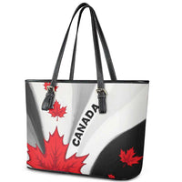 Canada Maple Leaf Leather Tote Bag Unique Style
