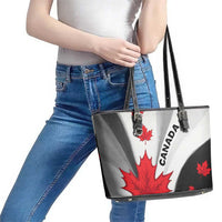 Canada Maple Leaf Leather Tote Bag Unique Style