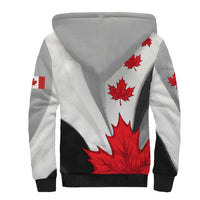 Canada Maple Leaf Sherpa Hoodie Unique Style
