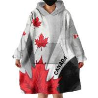 Canada Maple Leaf Wearable Blanket Hoodie Unique Style