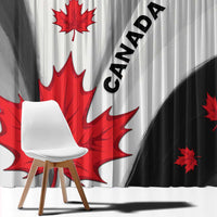 Canada Maple Leaf Window Curtain Unique Style
