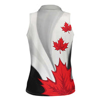 Canada Maple Leaf Women Sleeveless Polo Shirt Unique Style