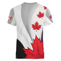 Canada Maple Leaf Women V-Neck T-Shirt Unique Style