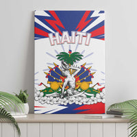 Haiti Heritage Month Canvas Wall Art Negre Marron With Hibiscus